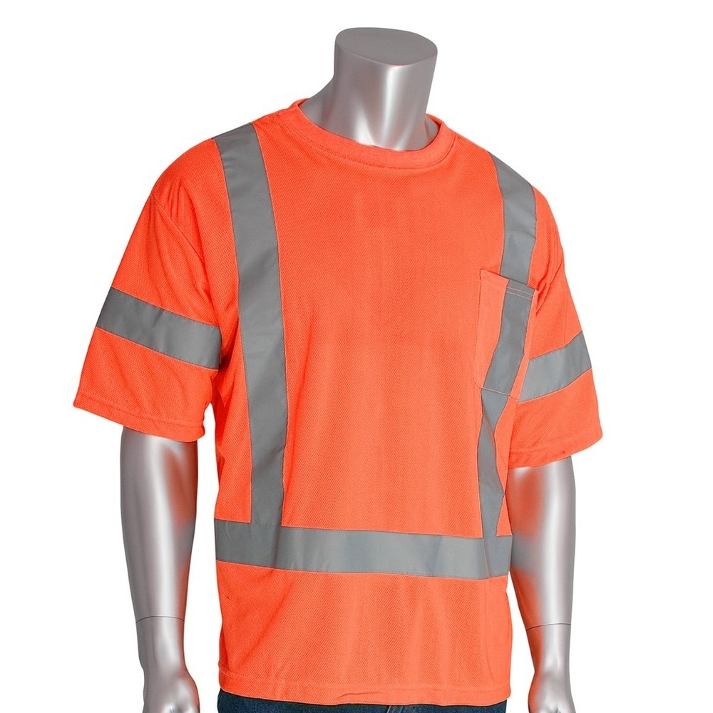 NWT Rugged Blue orange class 3 type R high visibility‎ work short sleeve tshirt